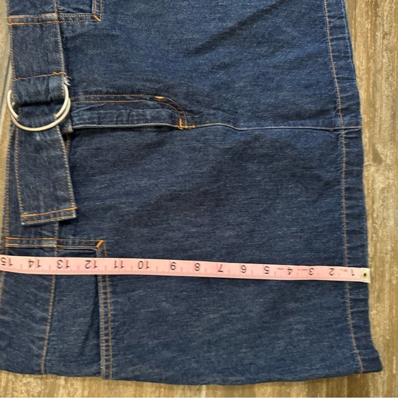 Denim Mini Skirt with Belt - Picture 5 of 6